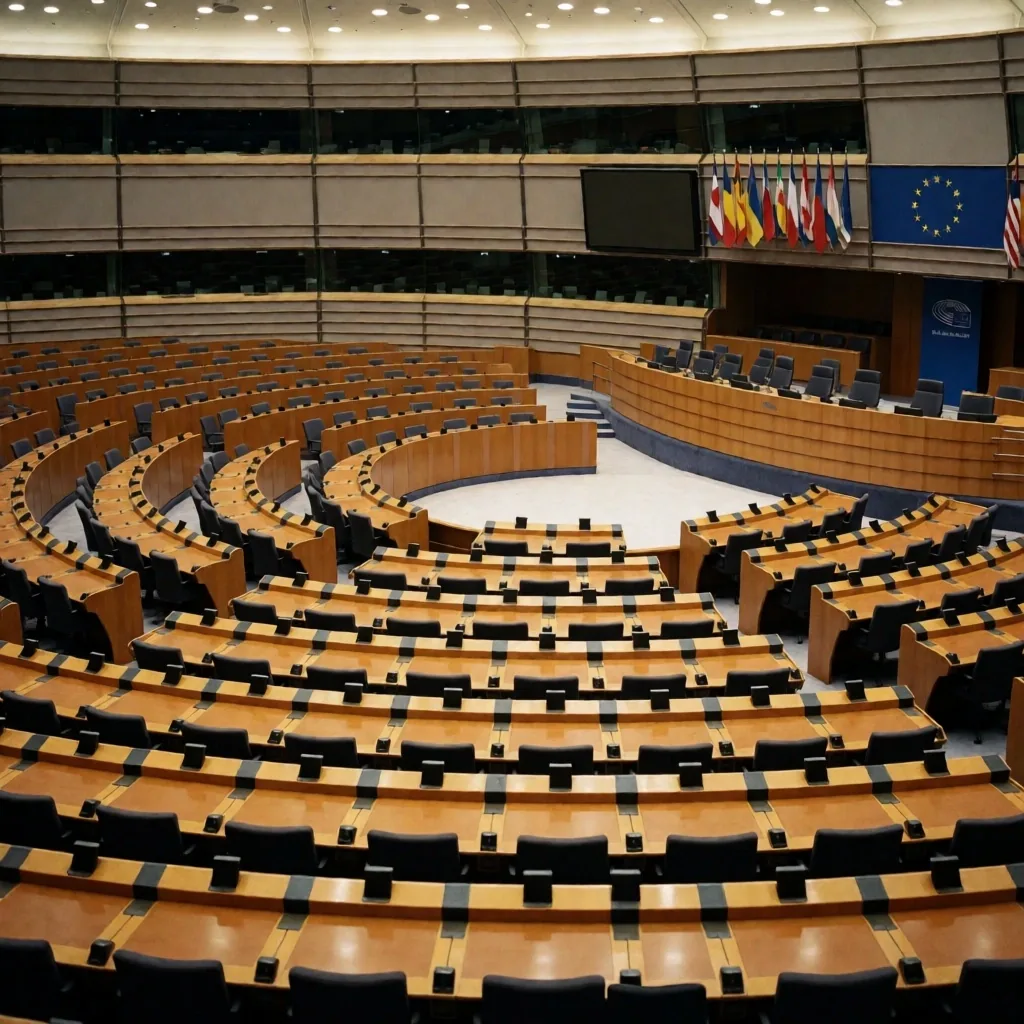 Interior de parlamento europeo